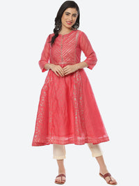 Thumbnail for Biba Women Ethnic Motifs Printed Anarkali Kurta - Distacart