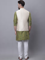 Thumbnail for Sojanya M Ethnic Motifs Embroidered Thread Work Kurta With Churidar - Distacart