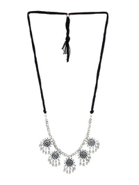 Thumbnail for Cardinal Silver-Toned Oxidised Jewellery Set - Distacart