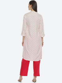 Thumbnail for Biba Women Striped Woven Design Kurta - Distacart