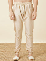 Thumbnail for Manyavar Mandarin Collar Woven Design Thread Work Kurta with Pyjamas - Distacart