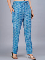 Thumbnail for Kalini Floral Printed Beads and Stones Pure Cotton Kurta with Trousers & Dupatta - Distacart