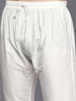 Thumbnail for Manyavar Men Blue Embroidered Kurta with Pyjamas - Distacart