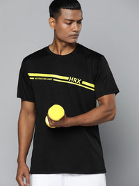 Thumbnail for HRX by Hrithik Roshan Antimicrobial Typography Printed Training T-shirt - Distacart
