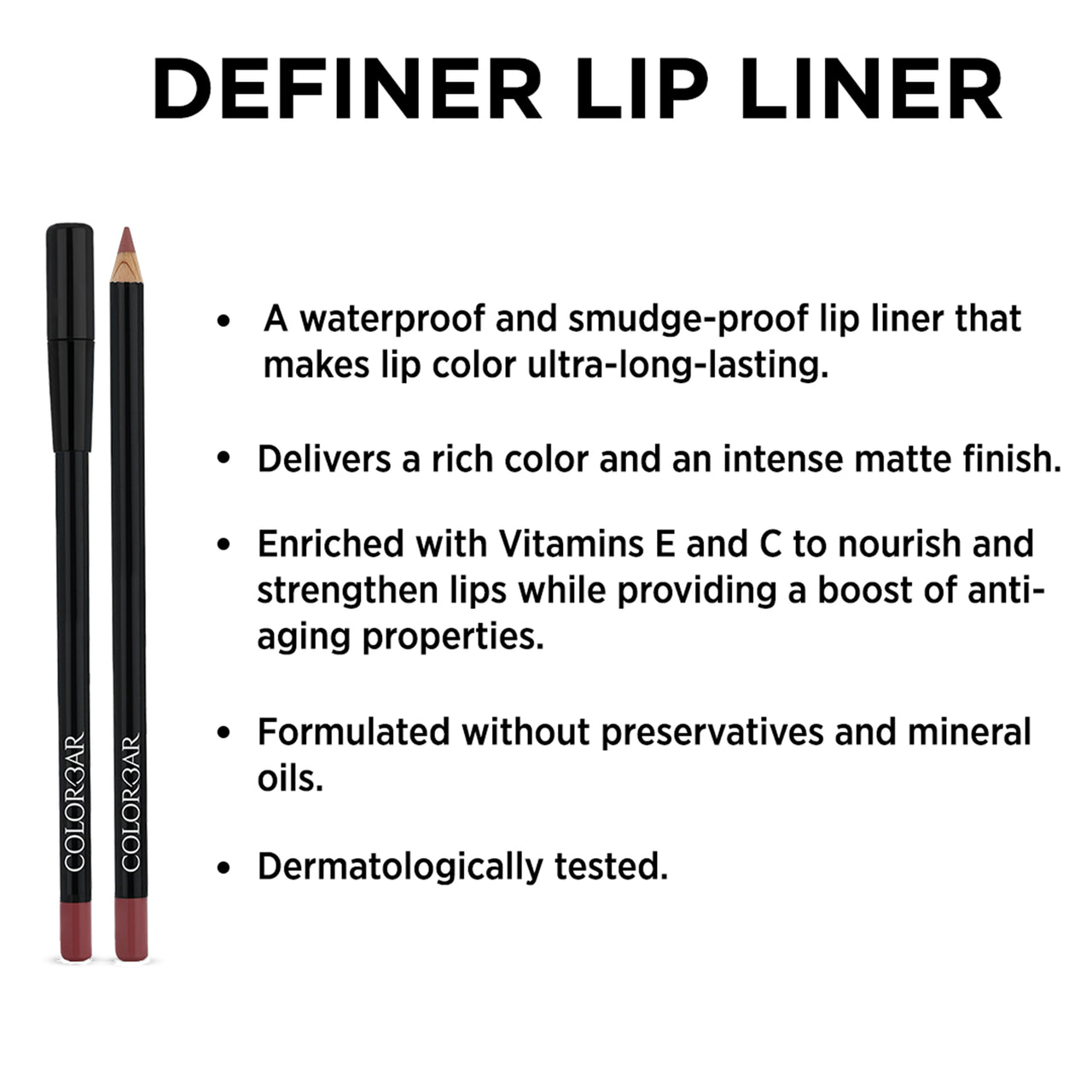 Colorbar Definer Lip Liner New Clear Red - Distacart