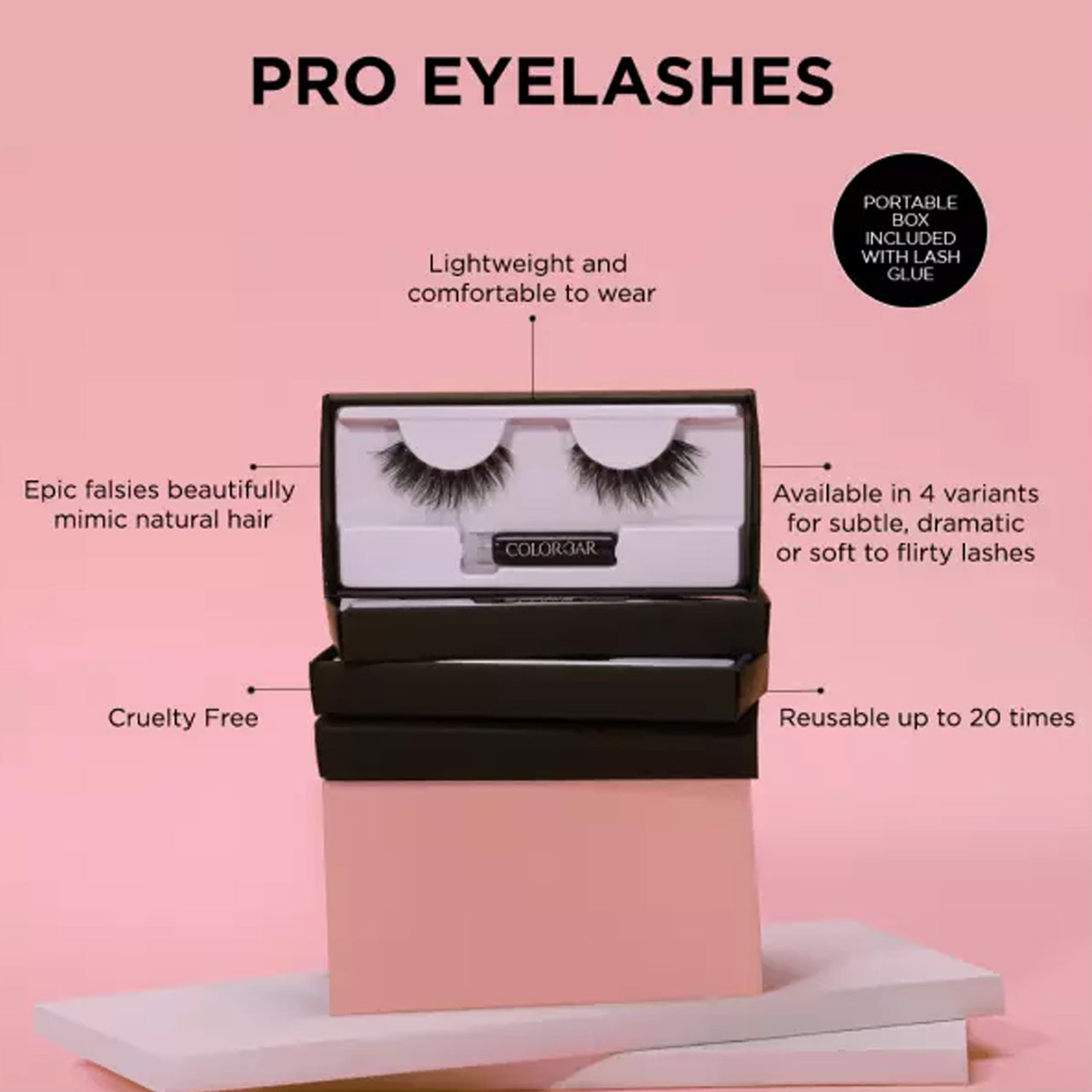 Colorbar Pro Eyelashes Lash In The City - Distacart