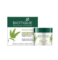 Thumbnail for Biotique Advanced Ayurveda WheatGerm Anti-Ageing Night Cream - Distacart