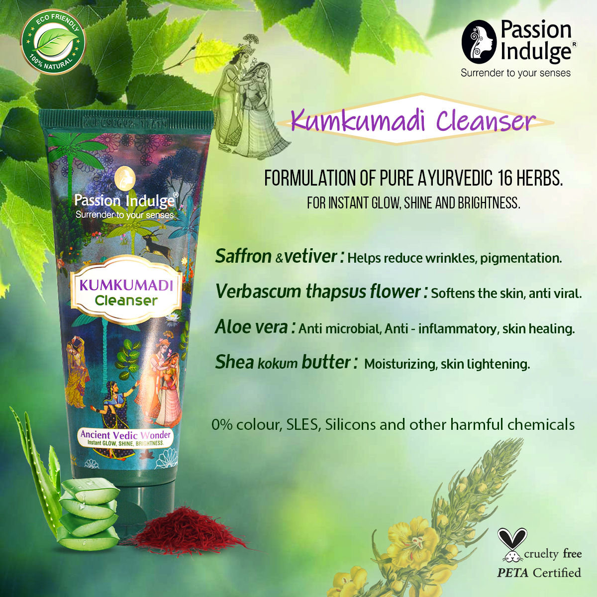 Passion Indulge Kumkumadi Cleanser - Distacart