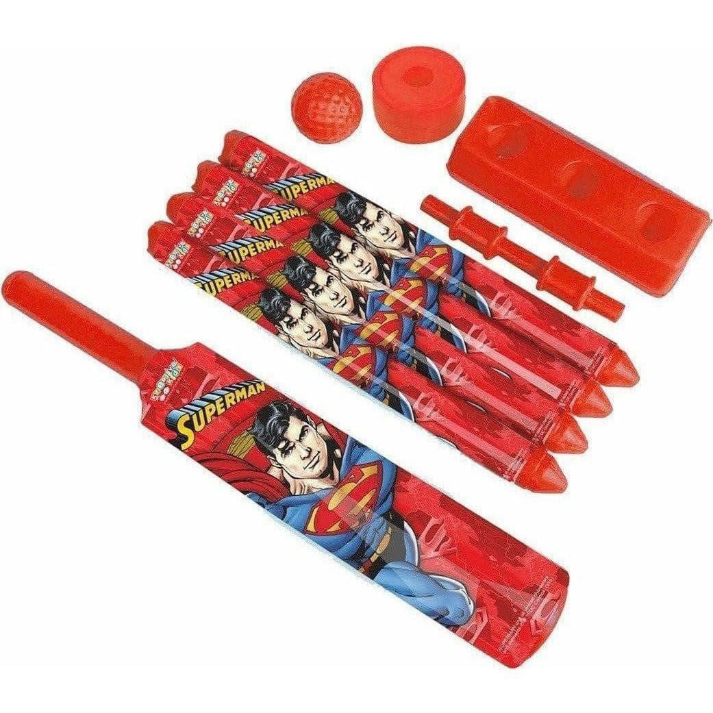 Cricket Set with 1 Plastic Bat & Ball, 4 Wickets, Base and Ball Cricket Kit - Distacart