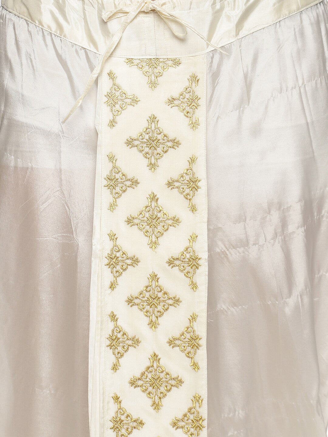 Sethukrishna Men Cream Embroidered Dhoti Pant - Distacart