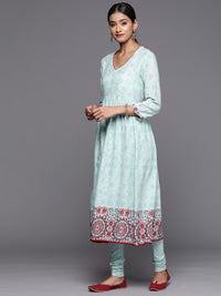 Thumbnail for Biba Women Ethnic Motifs Printed Regular Kurta with Churidar & Dupatta - Distacart