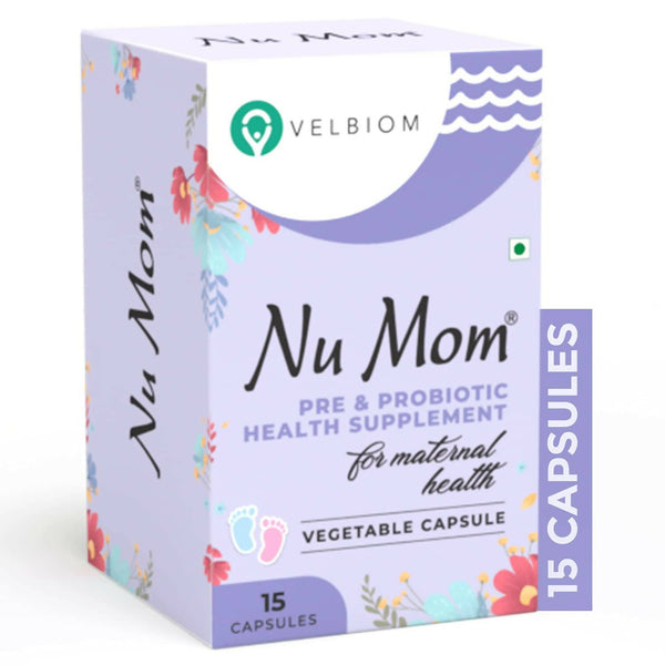 Velbiom Nu Mom Probiotic Health Capsules For Women - Distacart
