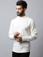 Thumbnail for Even Apparels White Color Pure Cotton Men's Kurta With Side Placket (MMS135) - Distacart
