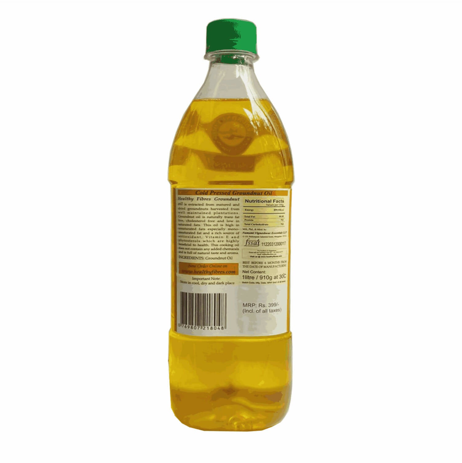 Healthy Fibres Cold Pressed Groundnut Oil - Distacart
