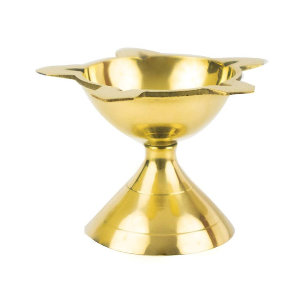 Spillbox Gold-Toned Brass Diya Pooja Essential - Distacart
