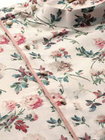 Thumbnail for Manyavar Men Off-White & Pink Floral Print Straight Kurta - Distacart