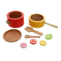 Thumbnail for Nesta Toys Kitchen Play Set | Beech Wood Cooking Set - Distacart