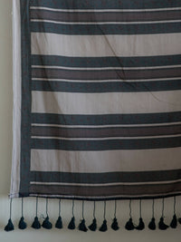 Thumbnail for Suta Grey Woven Design Pure Cotton Saree - Distacart