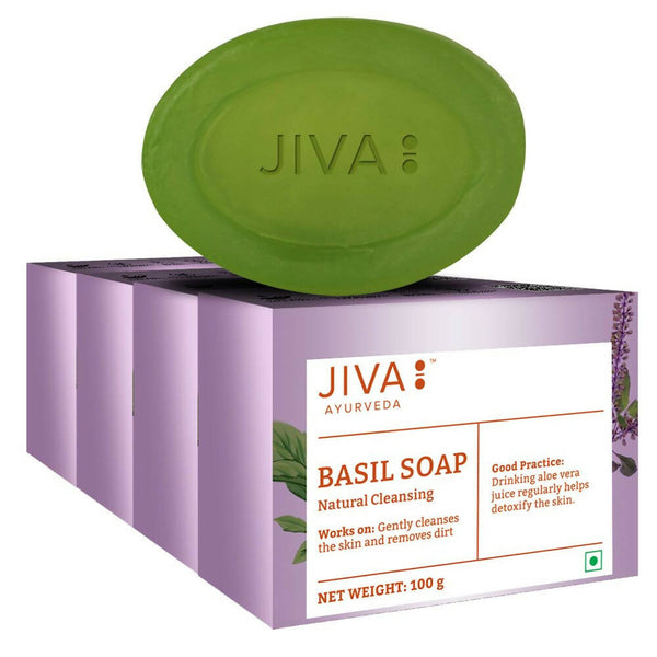 Jiva Ayurveda Basil Bathing Soap - Distacart