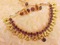 Thumbnail for Kemp Peacock Purple Necklace Set