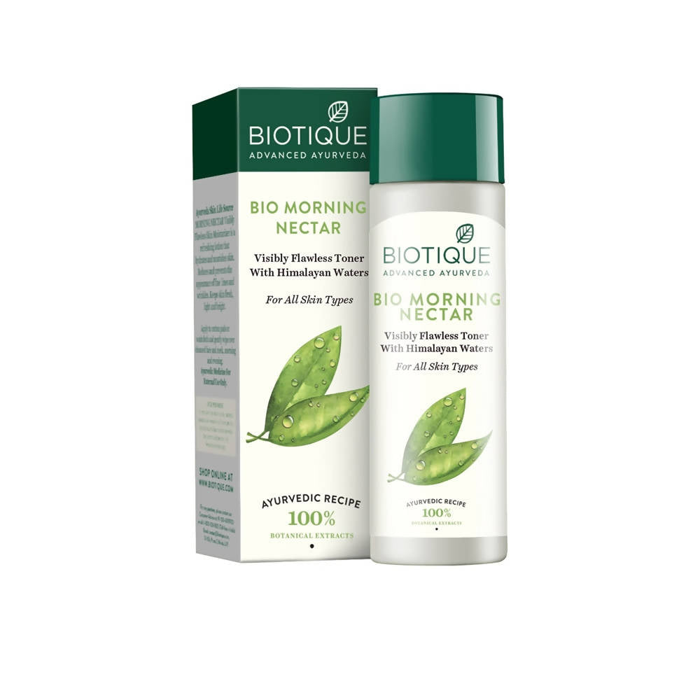 Biotique Advanced Ayurveda Bio Morning Nectar Visibly Flawless Toner - Distacart