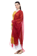 Thumbnail for Mominos Fashion Maroon Buta Cut Dupatta