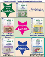 Thumbnail for TummyFriendly Foods Organic Sprouted MultiGrain Fruit Vegetable Porridge Mix - Distacart