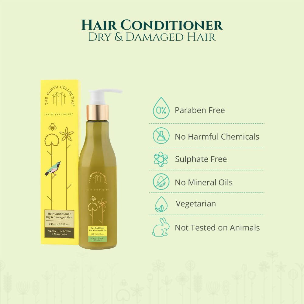 The Earth Collective Hair Conditioner - Dry and Damaged Hair - Distacart