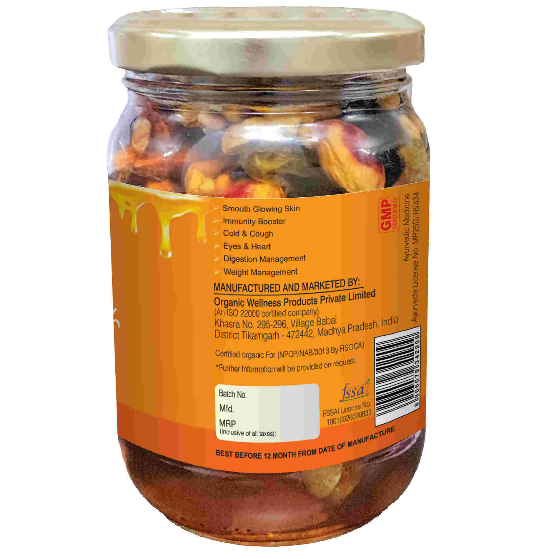 Organic Wellness Dry Fruits with Honey - Distacart