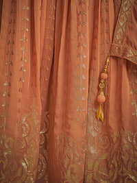 Thumbnail for Myra Apricoat Real Georgette Designer Gown Style Suit - Distacart