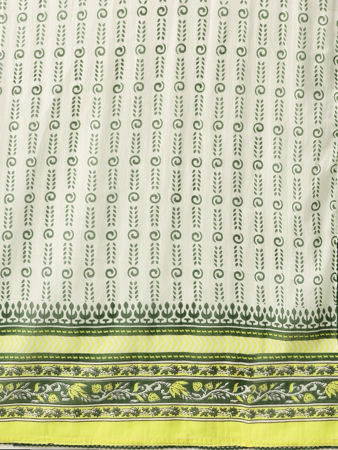 HERE&NOW Women Ethnic Motifs Printed Empire Pure Cotton Kurta with Palazzos & With Dupatta - Distacart