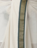 Thumbnail for Ramraj Cotton Mens Pure Cotton 5 Khan Jari 9 + 5 Kora Panchakacham Dhoti With Angavastram Set - Distacart