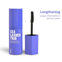 Thumbnail for Gush Beauty XXX Lashes Trio- Black Out - 3-in-1 - Lengthening & Clear Brow Setting Gel - Distacart