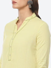 Thumbnail for Biba Women Plus Size Mandarin Collar Kurta - Distacart