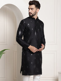Thumbnail for Sojanya Ethnic Motifs Embroidered Thread Work Kurta - Distacart