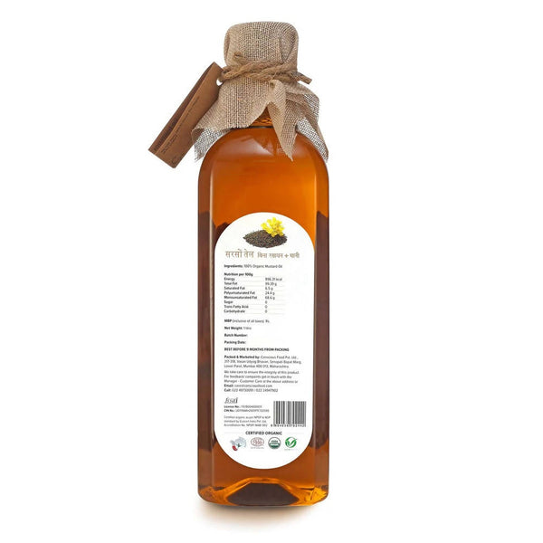 Conscious Food Organic Mustard Oil