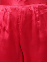 Thumbnail for Khushal K Women Pink Floral Embroidered Sequinned Kurta with Palazzos & Dupatta - Distacart