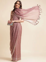Thumbnail for Mitera Floral Printed Pure Chiffon Saree - Distacart