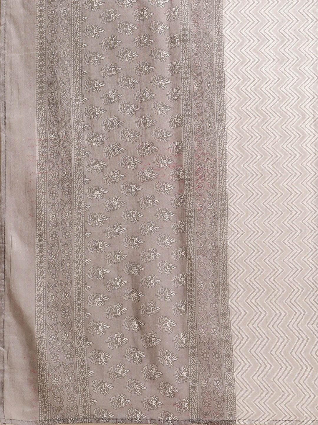 Sangria Women Floral Printed Empire Pure Cotton Kurta with Trousers & With Dupatta - Distacart