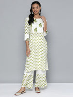 Thumbnail for HERE&NOW Printed Regular Kurta with Palazzos - Distacart