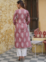 Thumbnail for Kalini Ethnic Motifs Printed Notched Neck Kurta with Trousers & Dupatta - Distacart