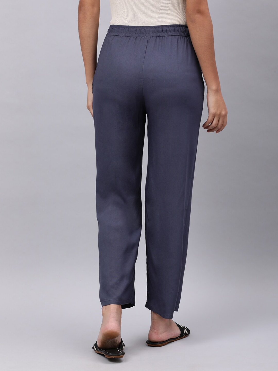 Souchii Grey Liva Ethnic Palazzos - Distacart