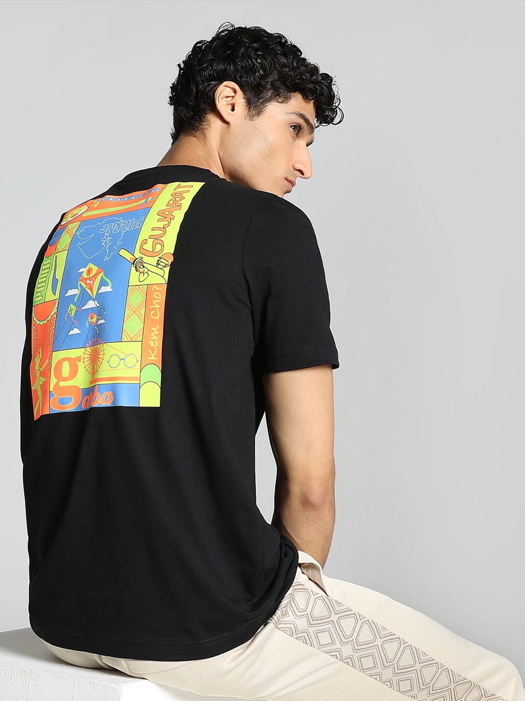 Puma Gujarat City-Printed Cotton T-Shirt - Distacart