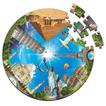 Thumbnail for Webby Wooden Seven Wonders of The World Jigsaw Puzzle-60 Pcs - Distacart