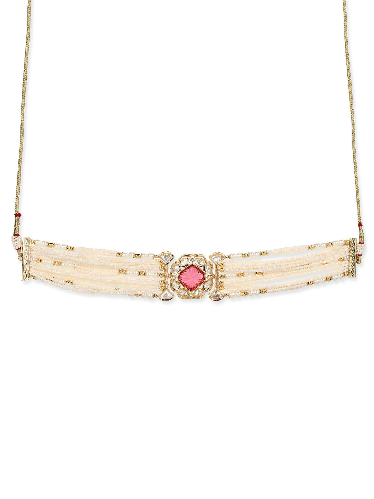 Women's Gold-Plated Necklace - Ruby Raang - Distacart