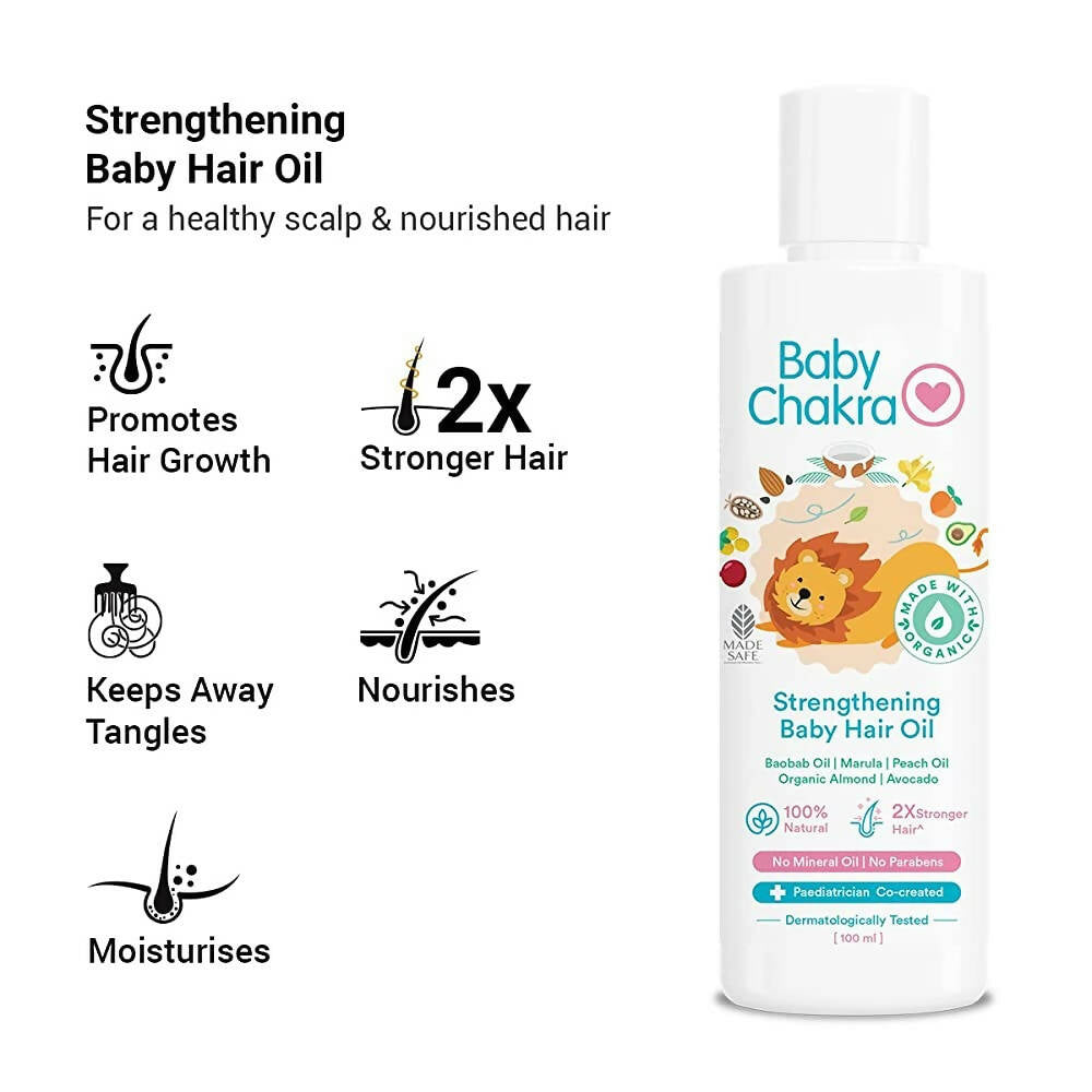 BabyChakra Strengthening Baby Hair Oil - Distacart