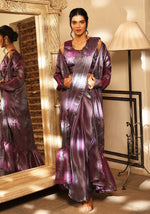 Thumbnail for Lavender Tom Silk Plain Ready To Wear Saree With Stitched Blouse - Satiksha - Distacart