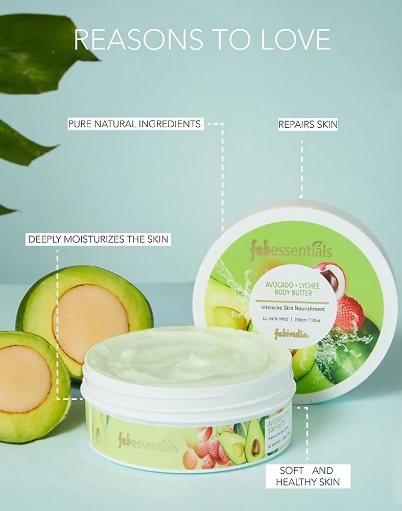 Fabessentials Avocado Lychee Body Butter - Distacart