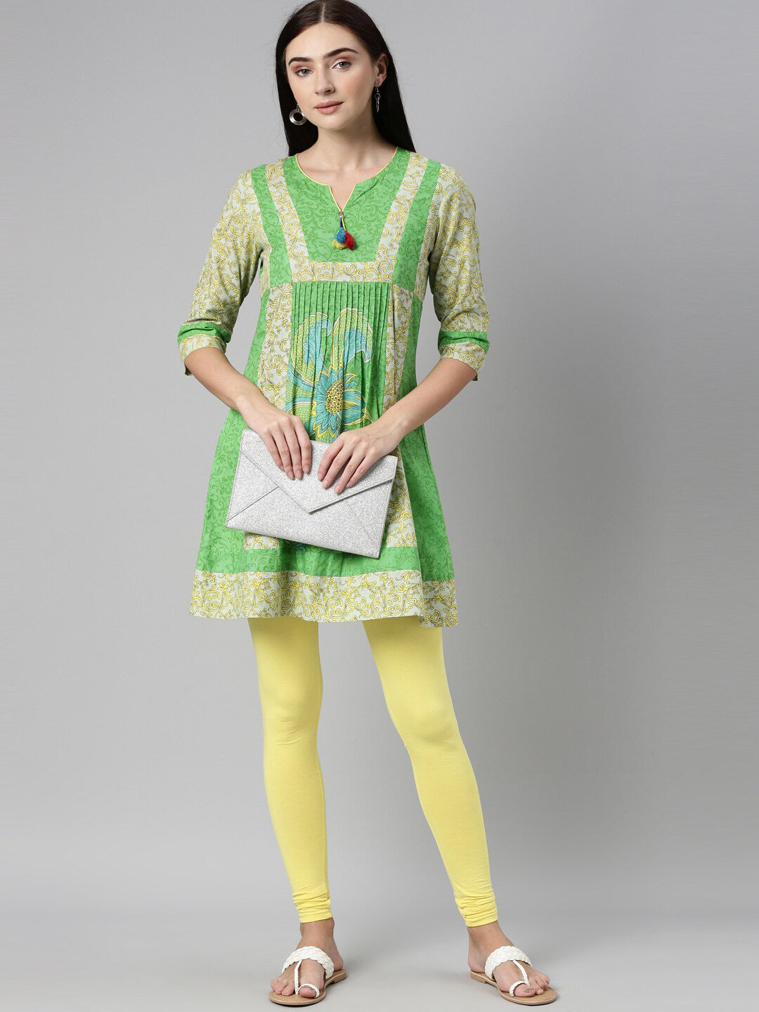 Souchii Slim Fit Churidar-Length Leggings - Distacart