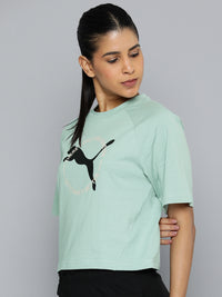 Thumbnail for Puma Pure Cotton Relaxed Fit Brand Logo Printed Raglan Sleeves Outdoor T-shirt - Distacart